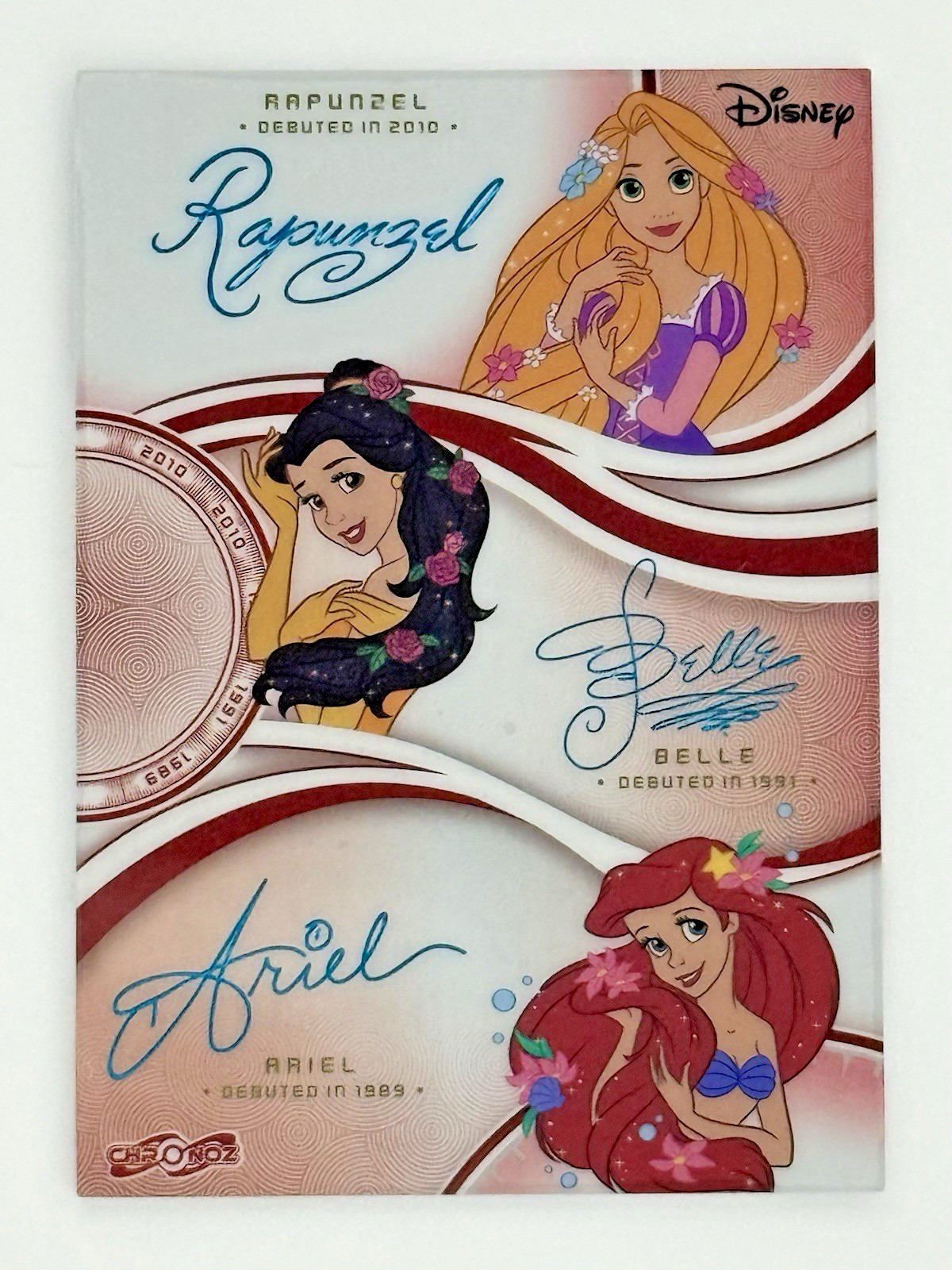 2026 CardFun Disney Chronoz- Ariel, Belle, & Rapunzel- Triple Auto- 2/5
