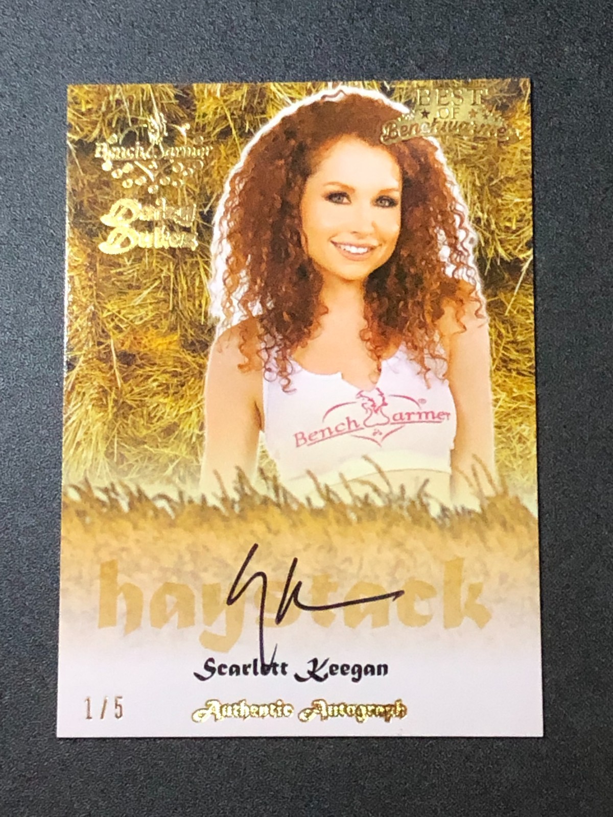 2022 Benchwarmer SCARLETT KEEGAN Best of HAYSTACK Buyback Auto/5 PLAYBOY 🐇 💗