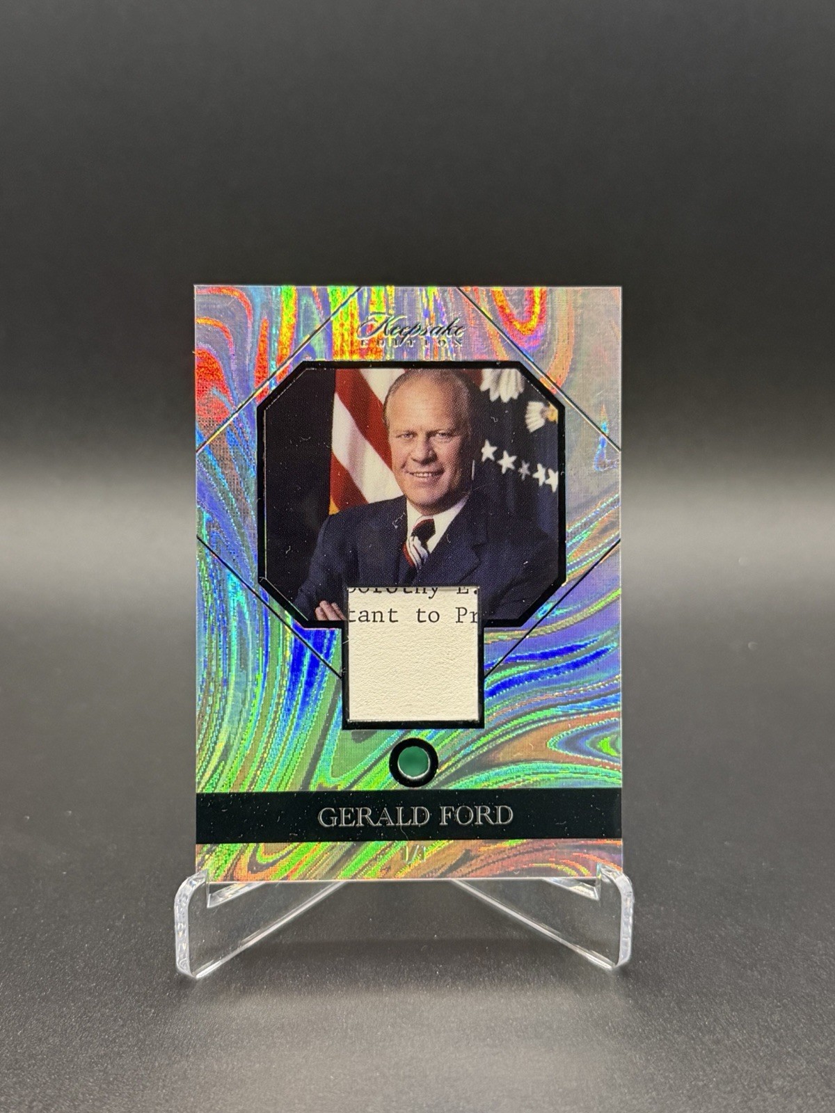 Super Products Inc. 2023 Keepsake Edition Gerald Ford Relic Card 1/1