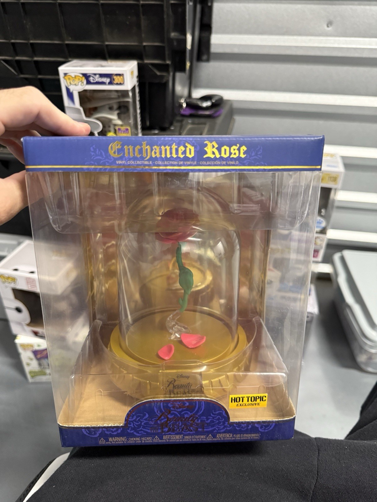 Funko Pop Enchanted Rose Disney Beauty and the Beast Exclusive Hot Topic Funko Pop Enchanted Rose Disney Beauty and the Beast Exclusive Hot Topic