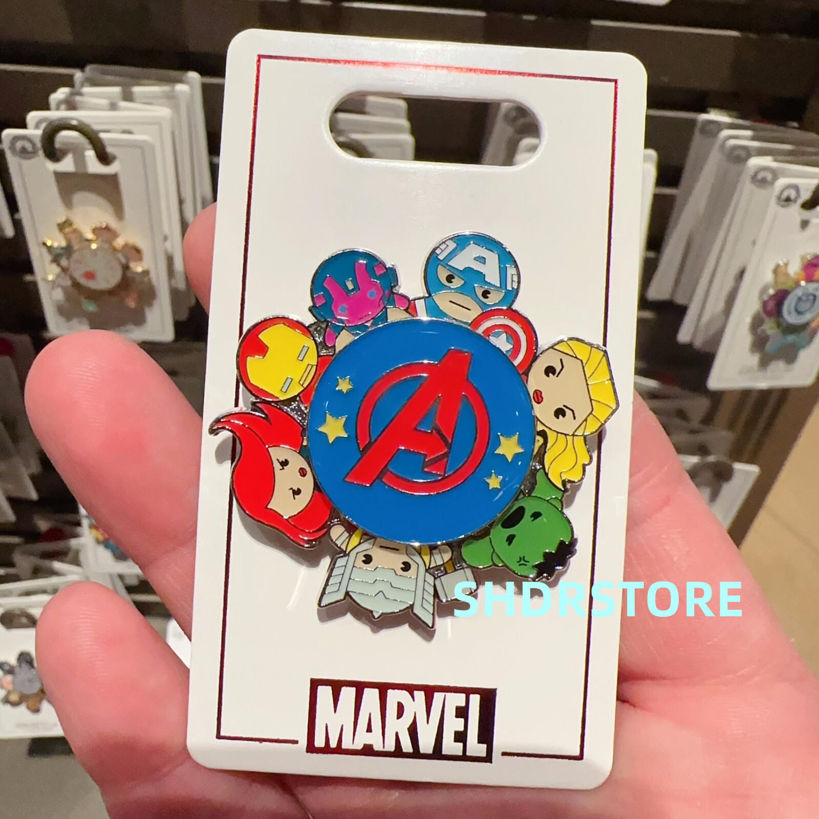 Disney Pin authentic 2022 marvel spinner shanghai disneyland