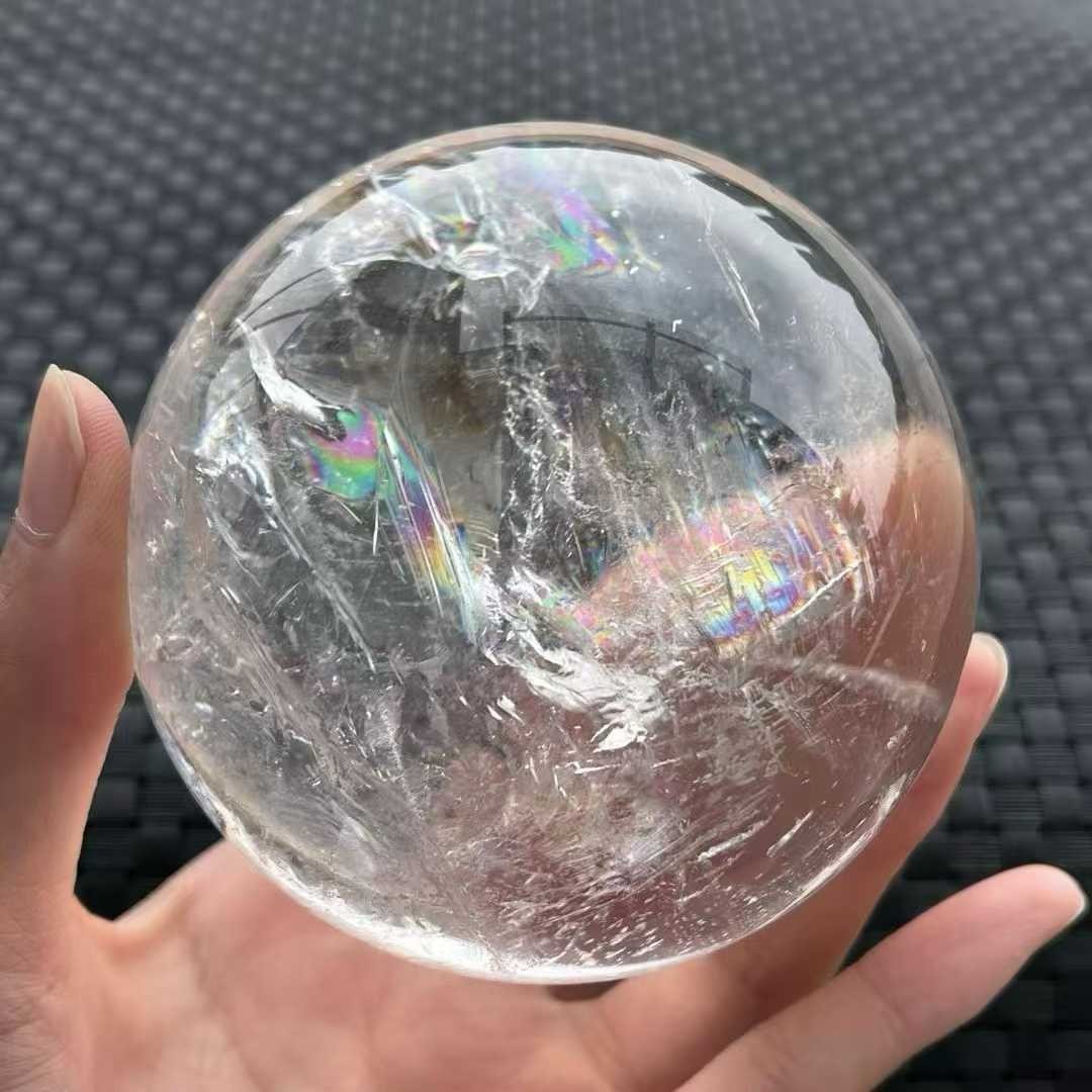 86mm Natural clear crystal sphere quartz polished ball Reiki energy