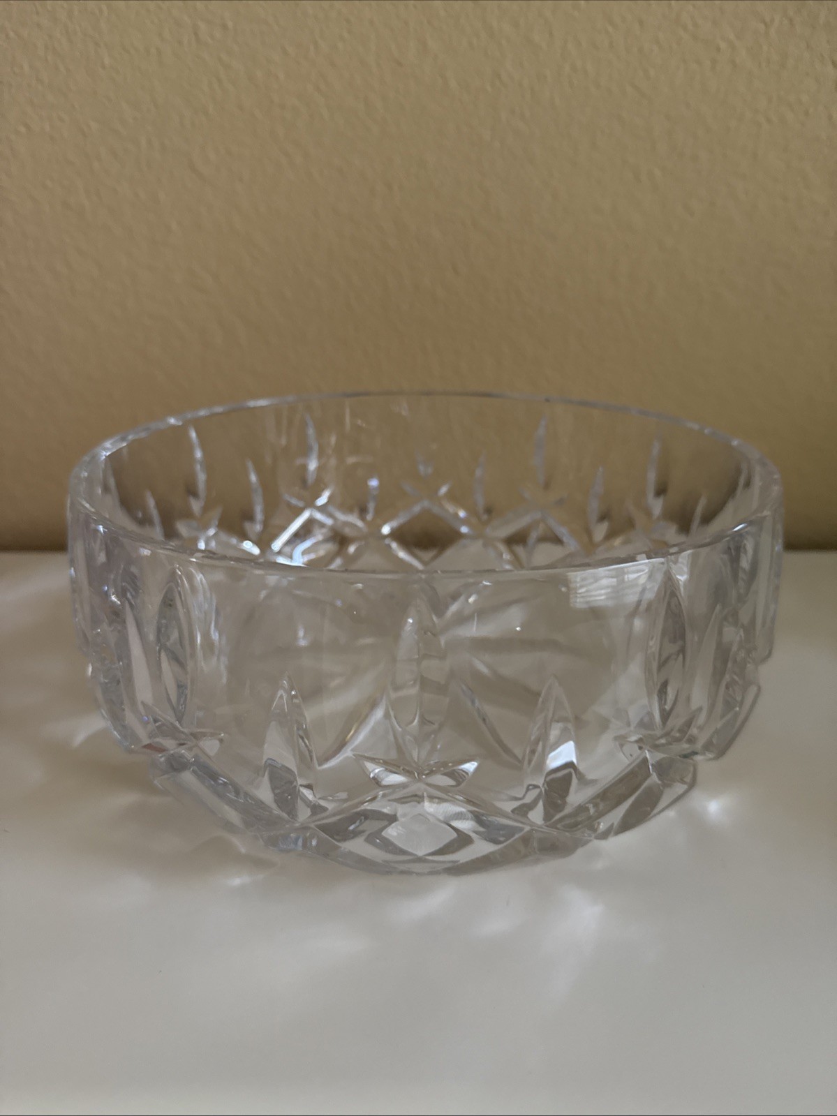 Gorham Heavy Cut Crystal Lady Anne Large Salad Bowl 9.25
