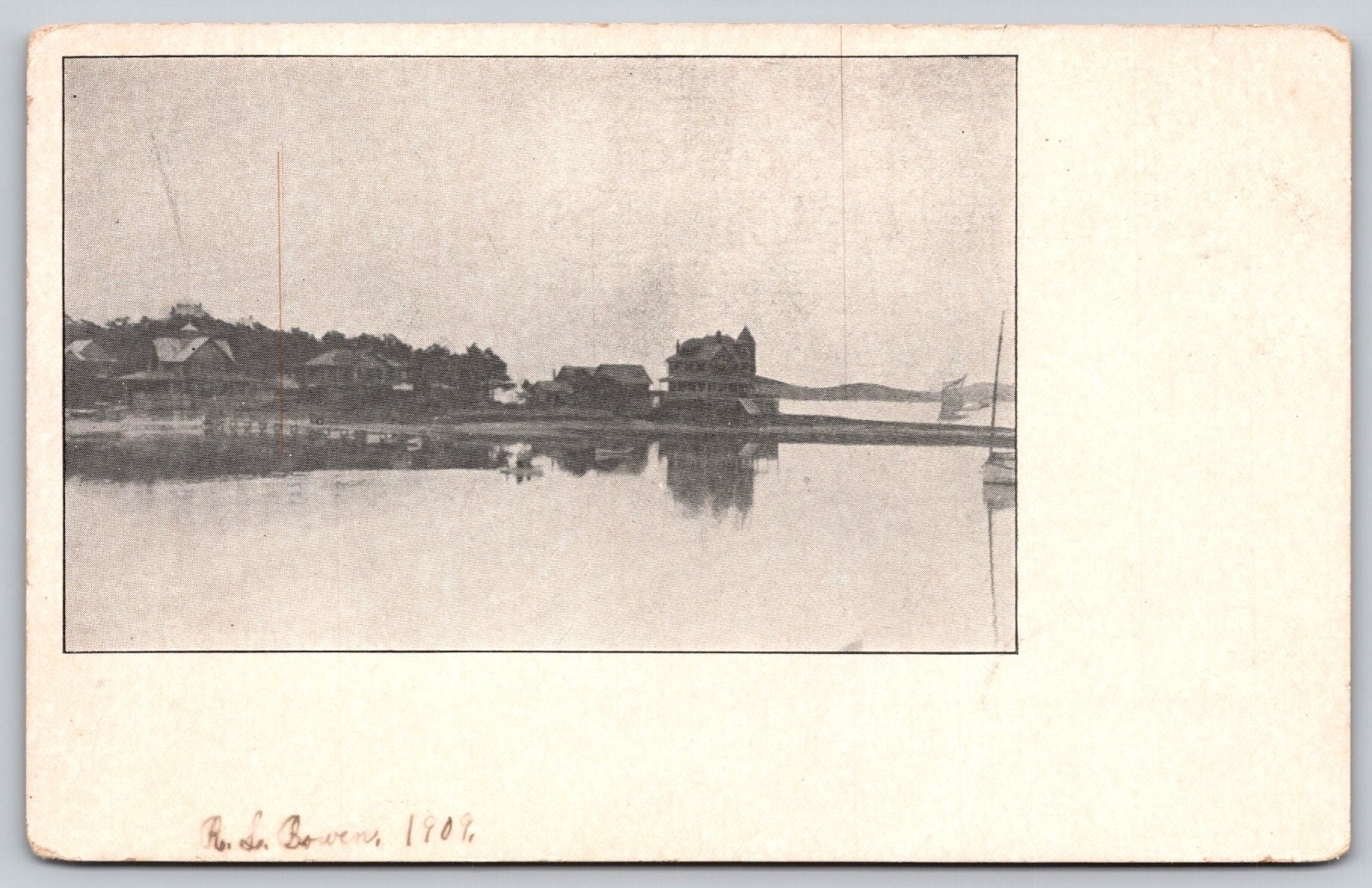 Waterfront Scene Buildings Reflections Postcard PC262 Waterfront Scene Buildings Reflections Postcard PC262