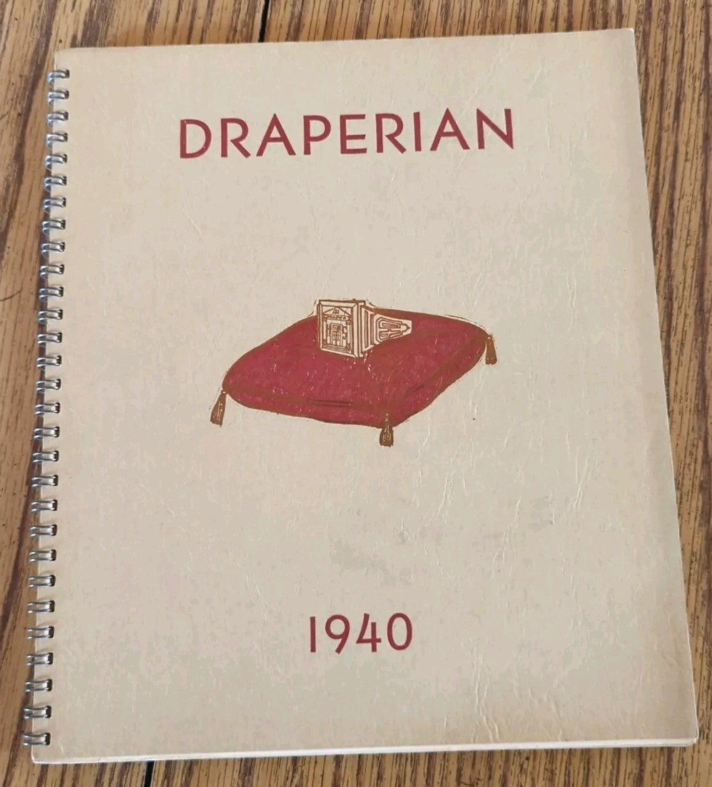 1940 Draper High School Yearbook Schenectady New York Draperian Vintage Annual