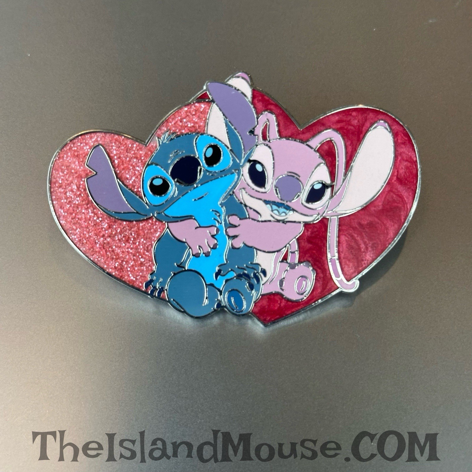 Disney DLP 2024 Valentine's Day Stitch & Angel OE pin