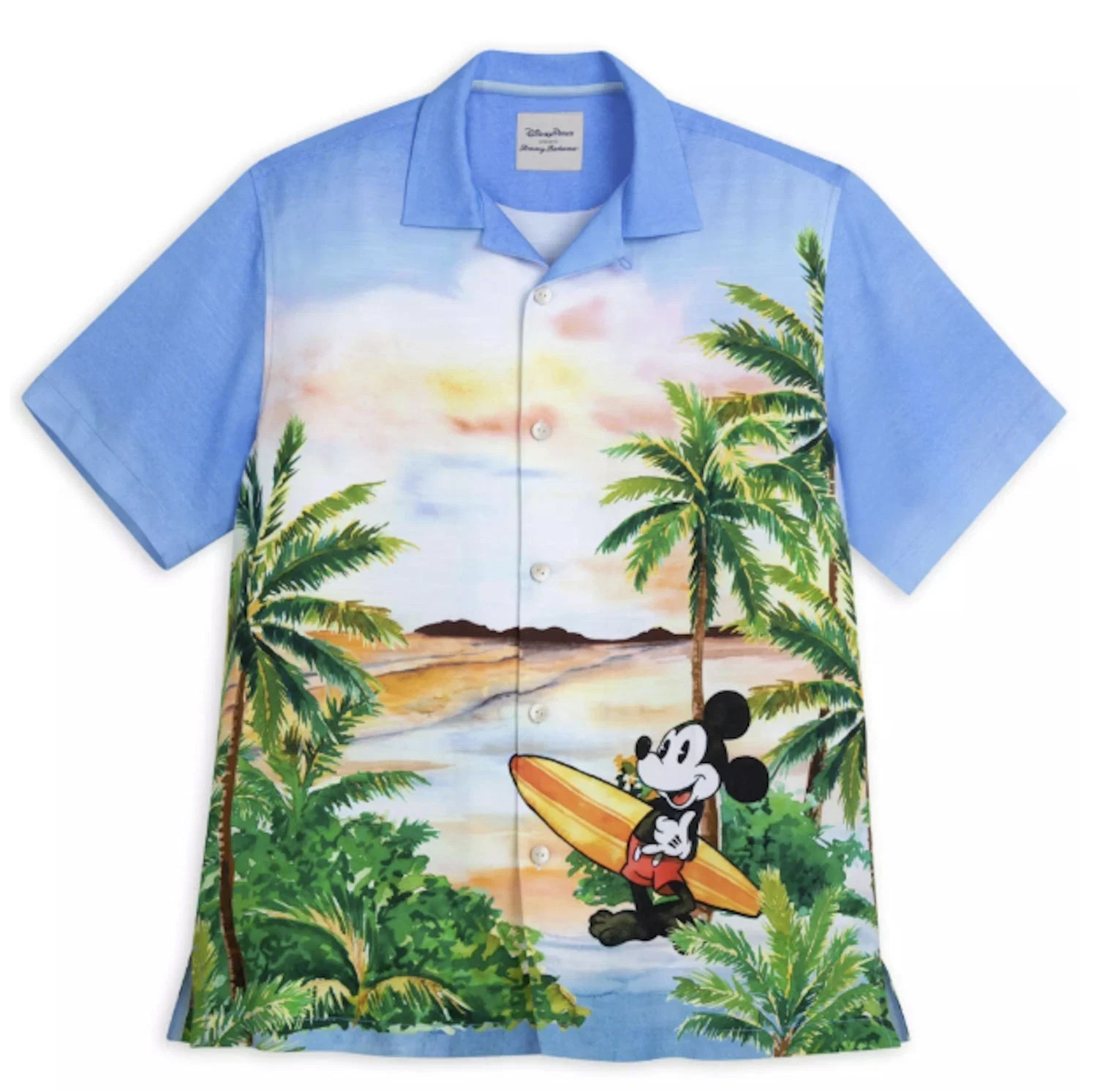 Disney Parks Mickey & Friends Island Beach Tommy Bahama Surfing Shirt Medium NWT