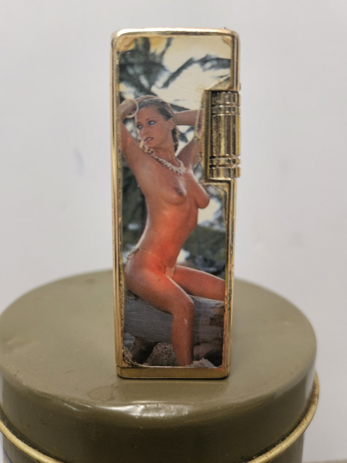Vintage Risque Double Sided Girls Lighter  Original Made in Korea
