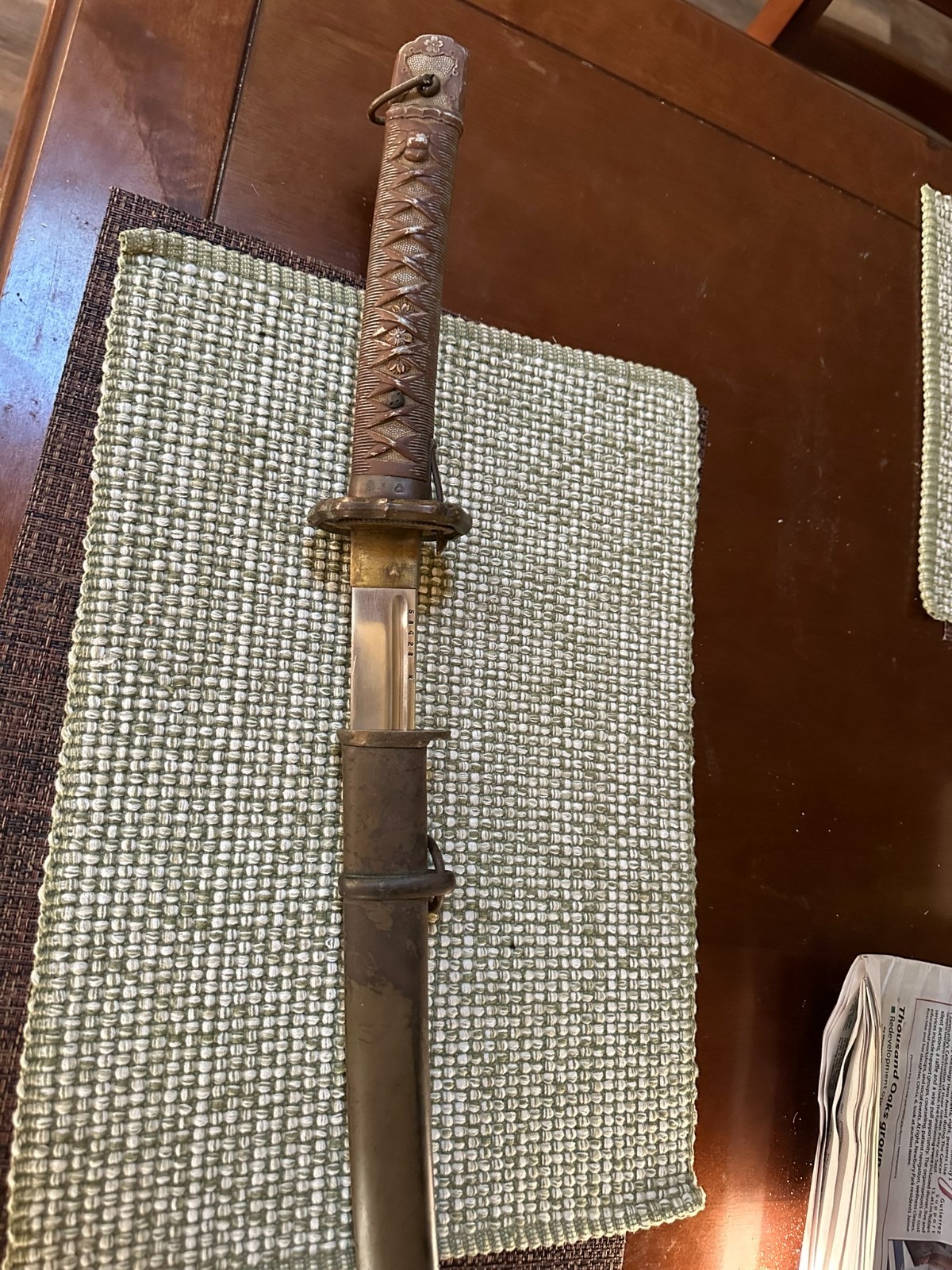 ORIGINAL JAPANESE NCO SWORD WW2, NUMBERED, AMAZING CONDITION MATCHING #'S ORIGINAL JAPANESE NCO SWORD WW2, NUMBERED, AMAZING CONDITION MATCHING #'S