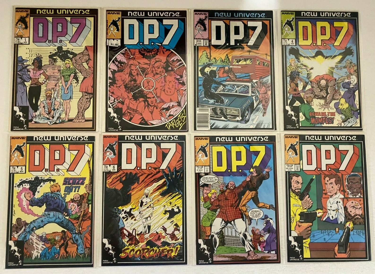 DP7 lot #1-32 + Annual Marvel 33 different books 8.0 VF (1986 to 1989) DP7 lot #1-32 + Annual Marvel 33 different books 8.0 VF (1986 to 1989)
