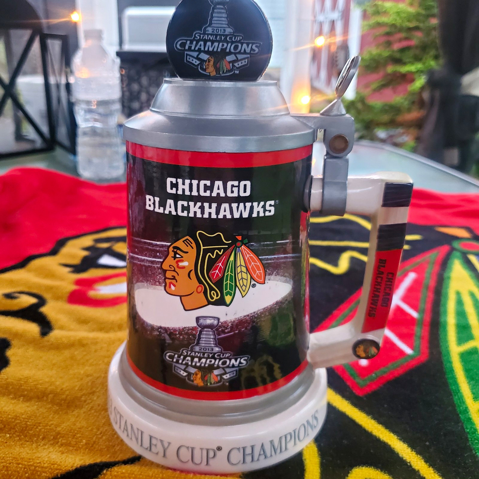 The Bradford Exchange Chicago Blackhawks 2013 Champs Beer Stein