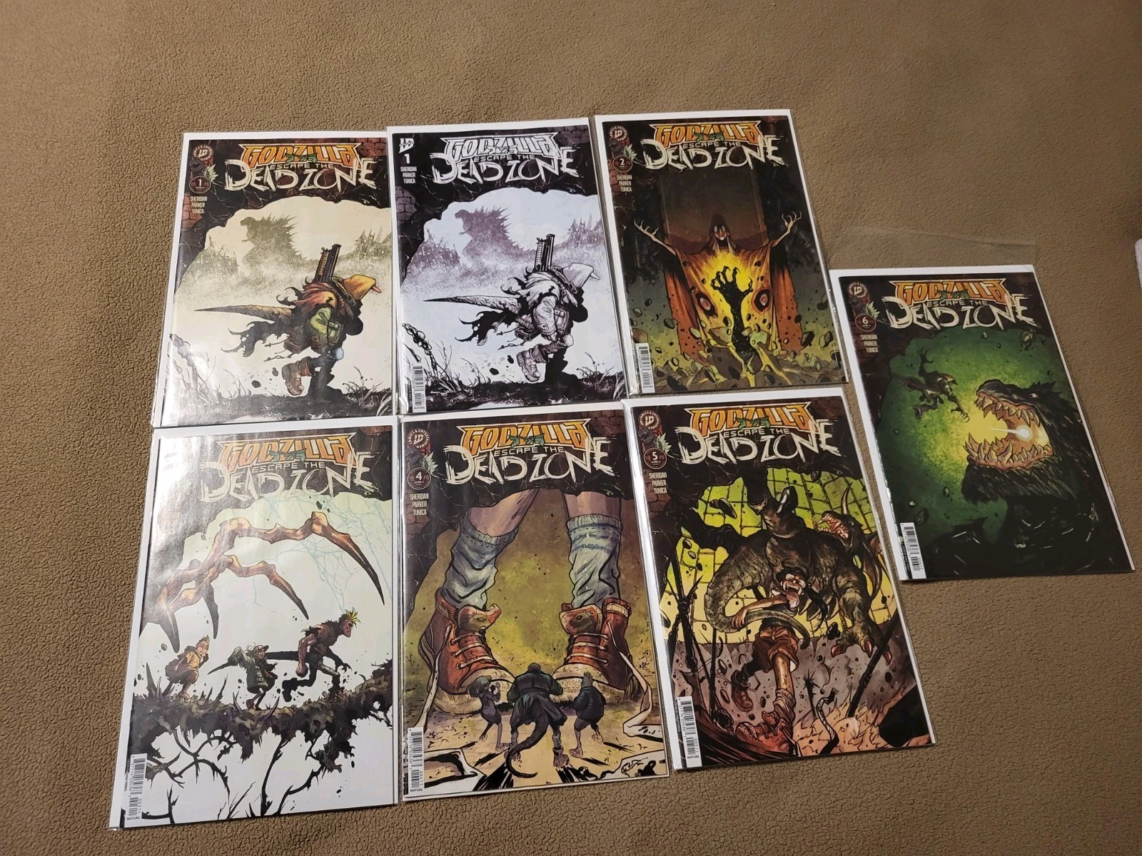 Godzilla: Escape The Deadzone #1-6 Complete Series First Print Set