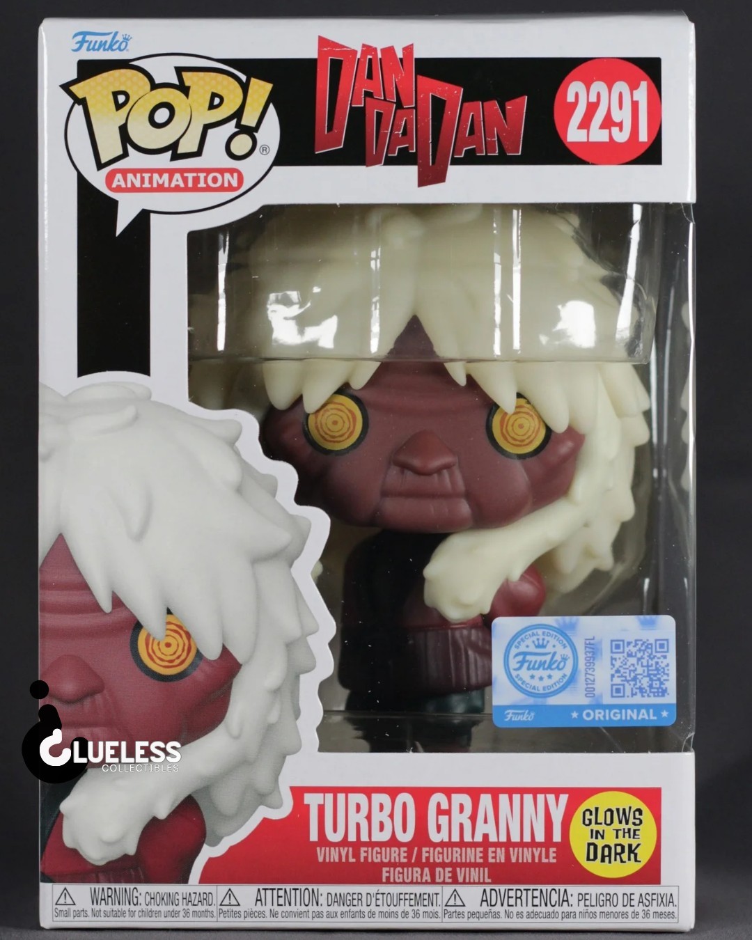Funko Pop Dandadan Turbo Granny (Glow) #2291 - Exclusive And Pop Protector Funko Pop Dandadan Turbo Granny (Glow) #2291 - Exclusive And Pop Protector