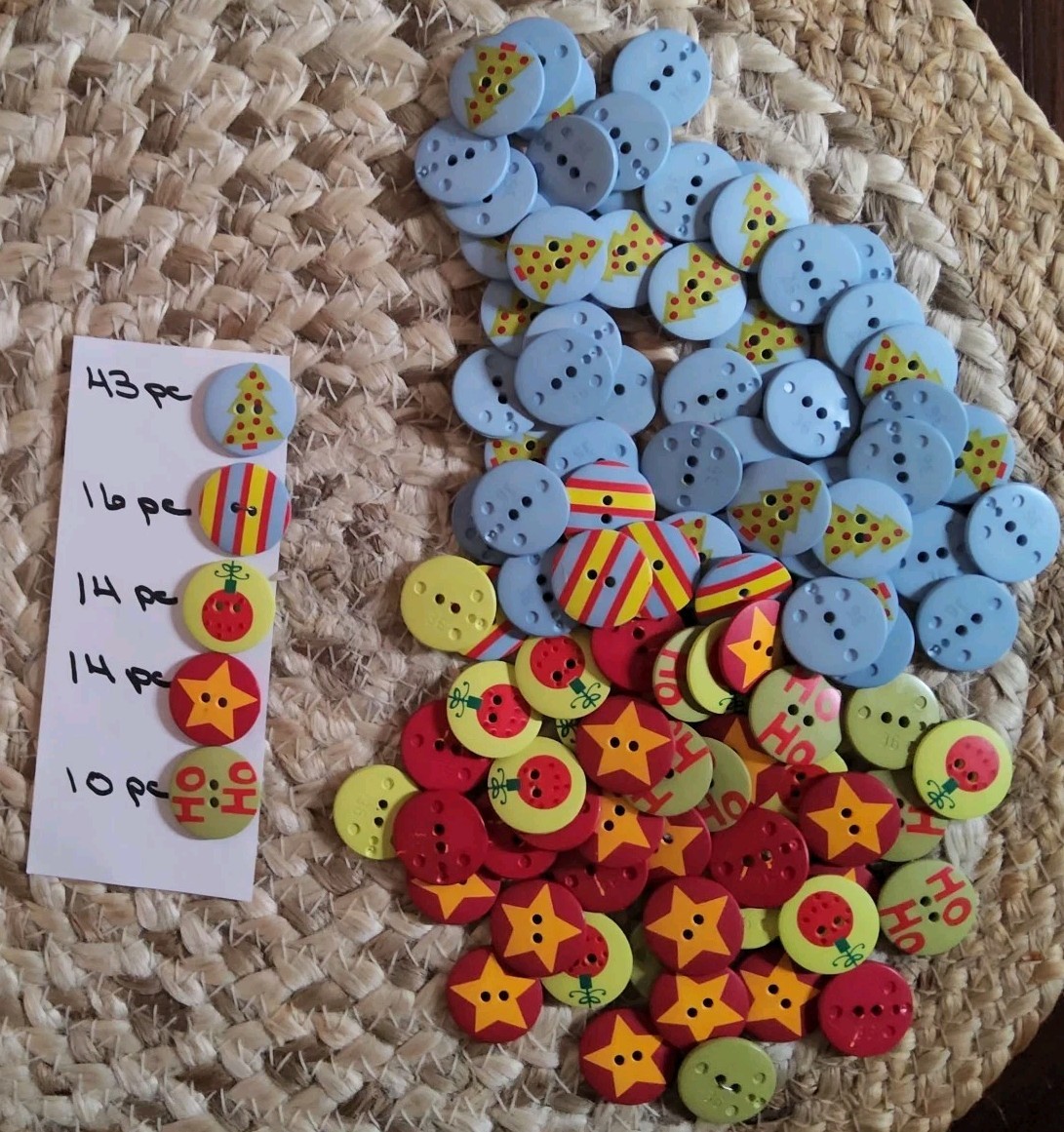Vtg. Lot 97pc. Mixed Novelty  Buttons 11/16