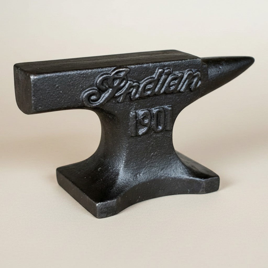 Indian Motorcycle 1901 Cast Iron Anvil Paperweight
