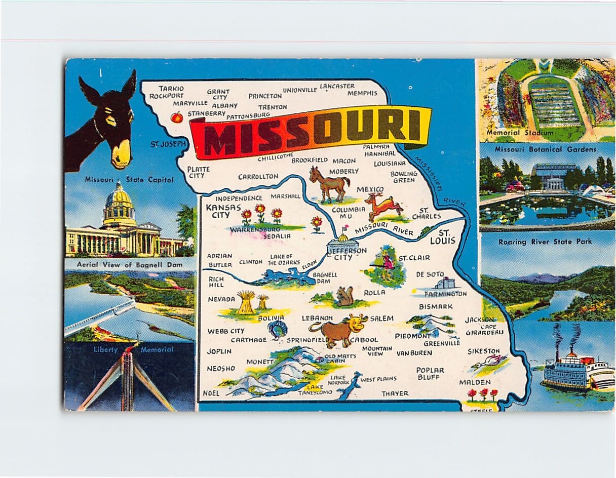 Map & Attractions Missouri USA Q-31199