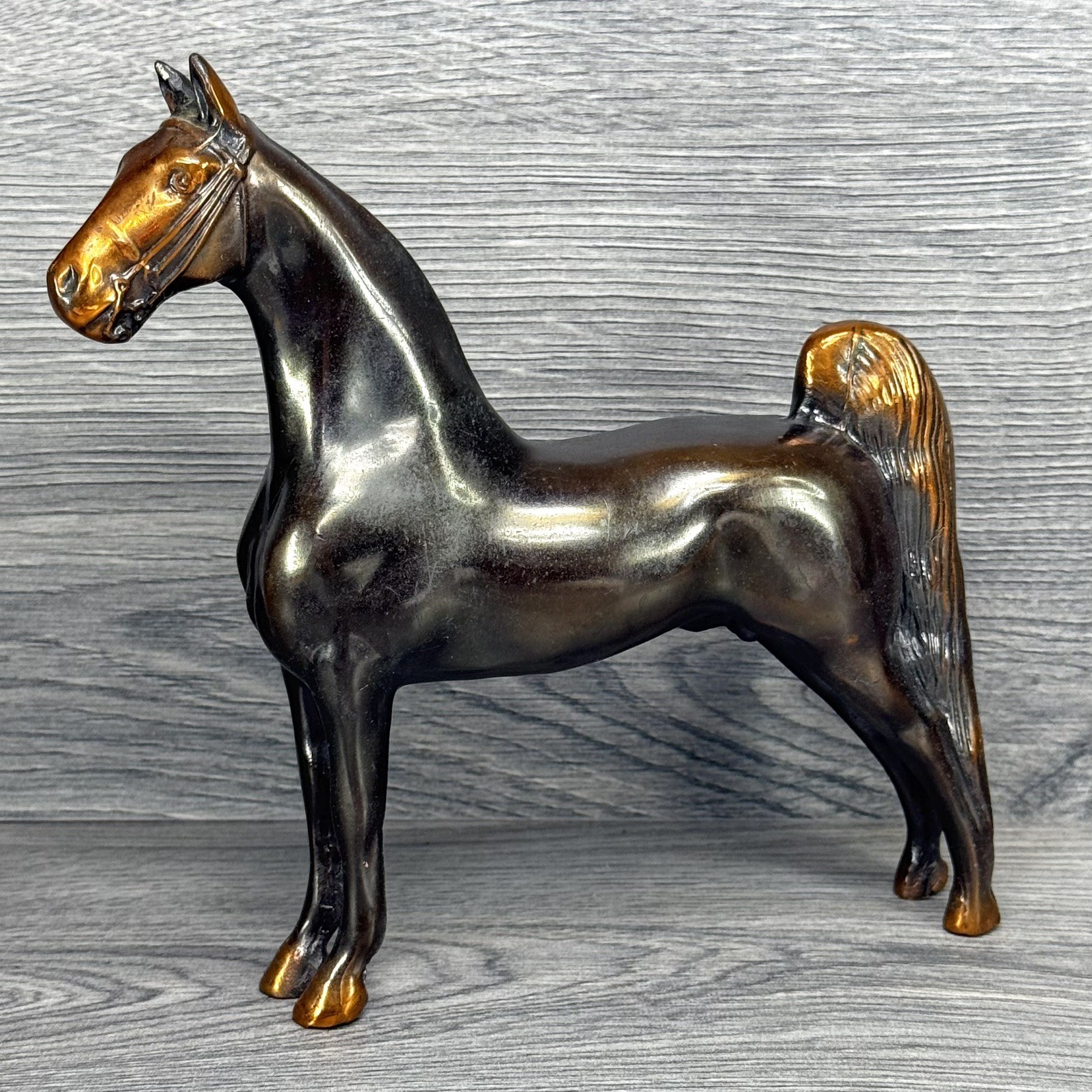 Vintage Gladys Brown Edwards Gaited Saddlebred Stallion Metal Dodge ASB Horse