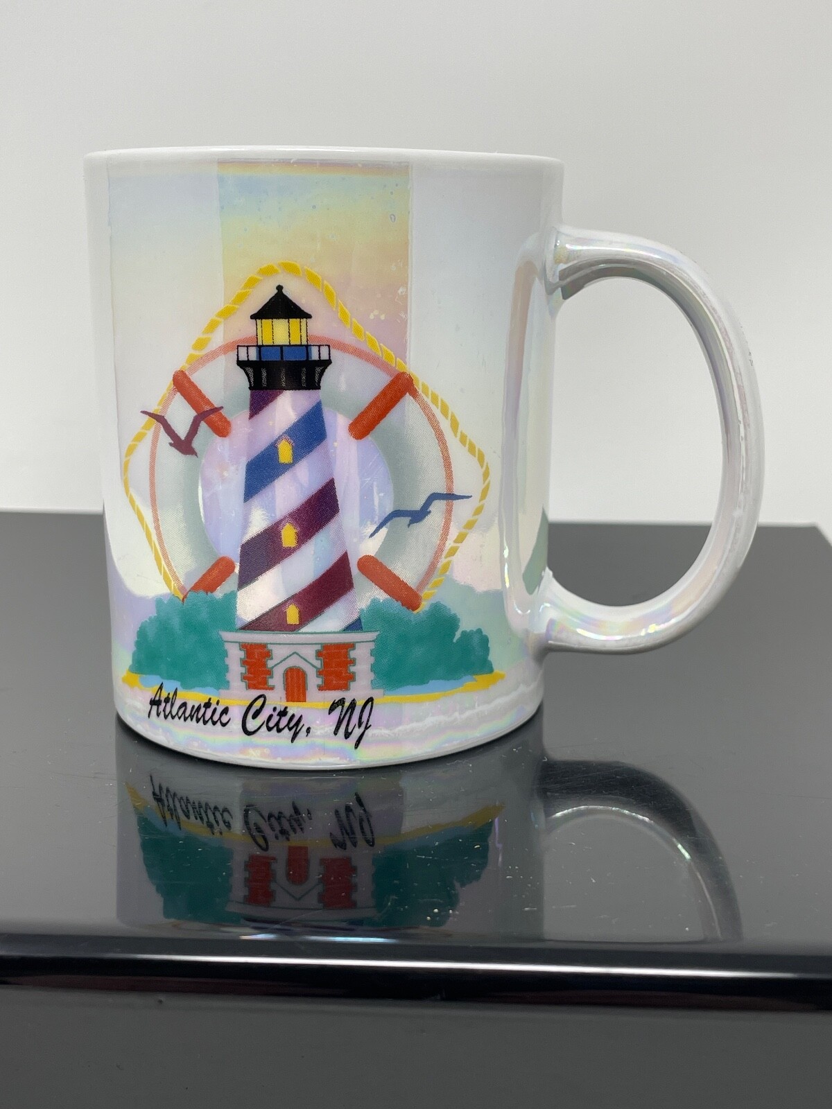 Atlantic City Luster Ware Lighthouse Coffee Mug