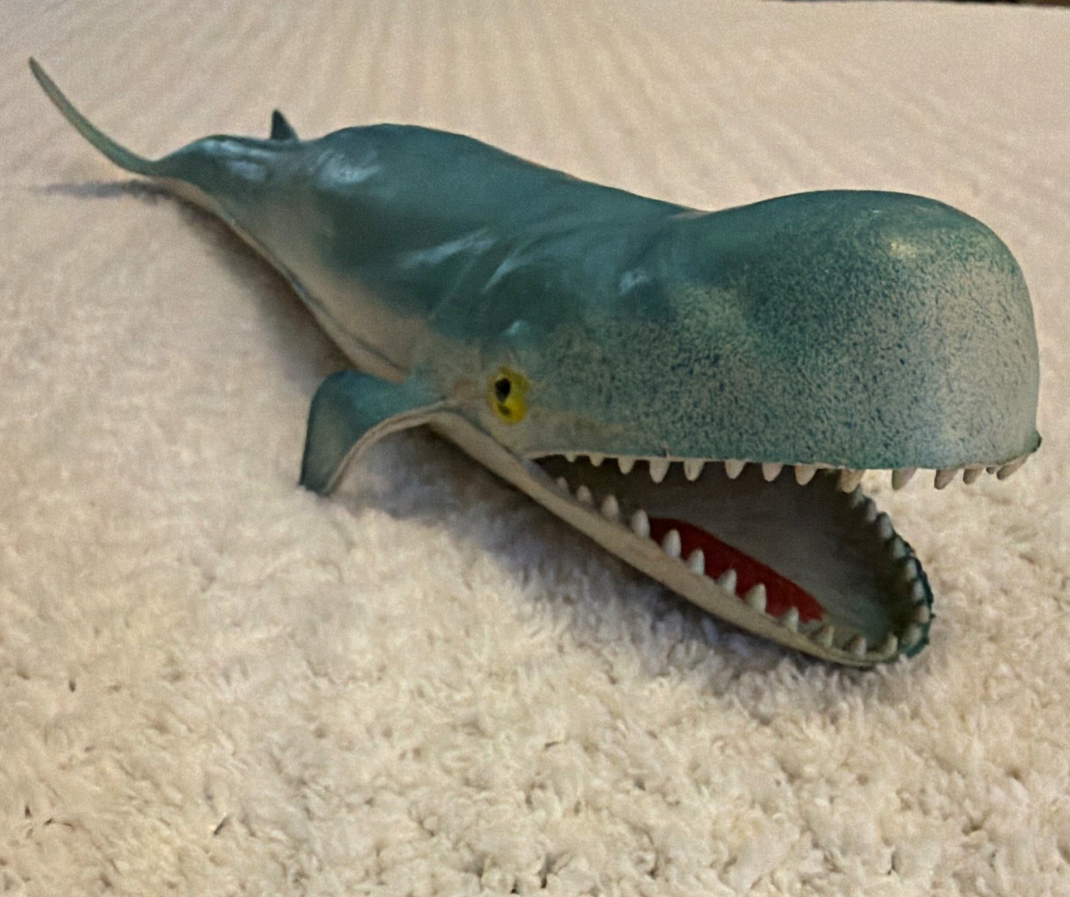 Vintage AAA Sperm Whale Toy Figure Hard Rubber Plastic Marine Sea Life 🐳