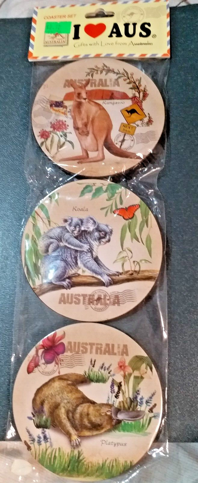 Australia Animal Coaster Sets--Collectable gifts