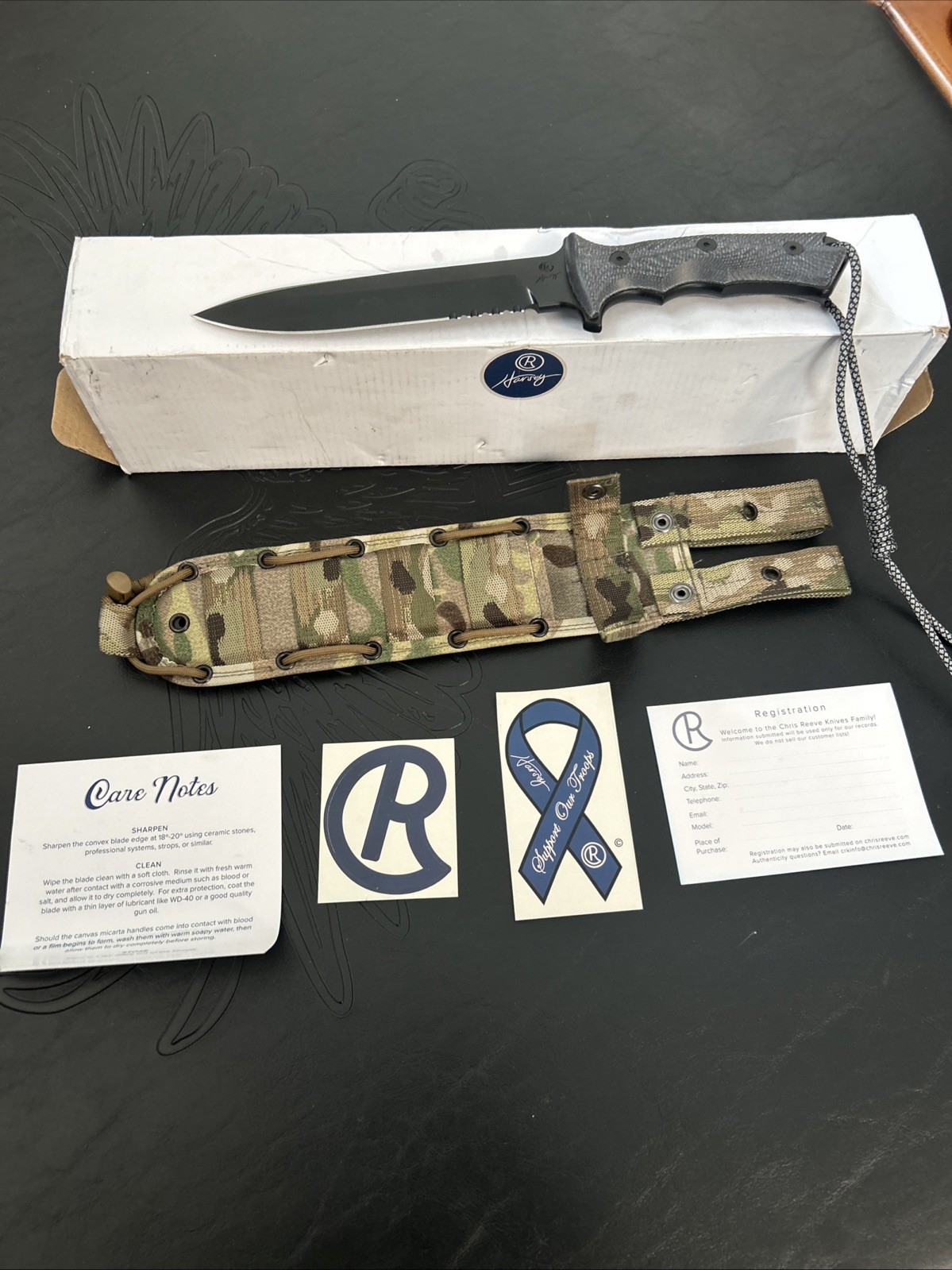 Chris Reeve Idaho Made CPM Magnacut Serrated Black Blade NEW