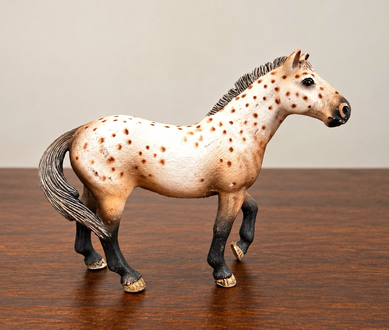 Schleich 13689 Knabstrupper Stallion Spotted Horse Retired 2010 Figure