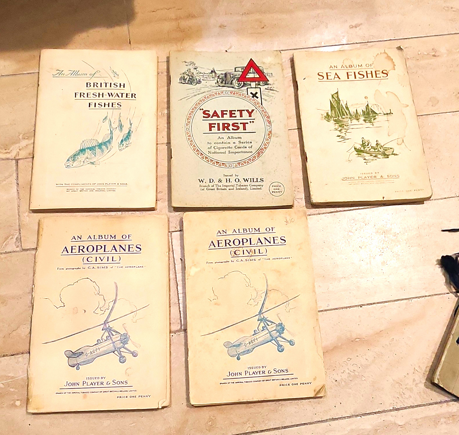 13 Vintage Cigarette Card Album Lot WILLS PLAYERS SENIOR SERVICE 100% COMPLETE