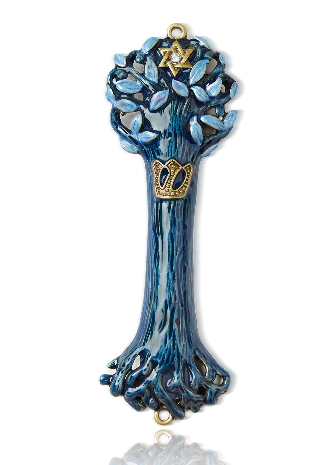 Creative Judaica Bless This House Tree Of Life Mezuzah Case Wooden Texture