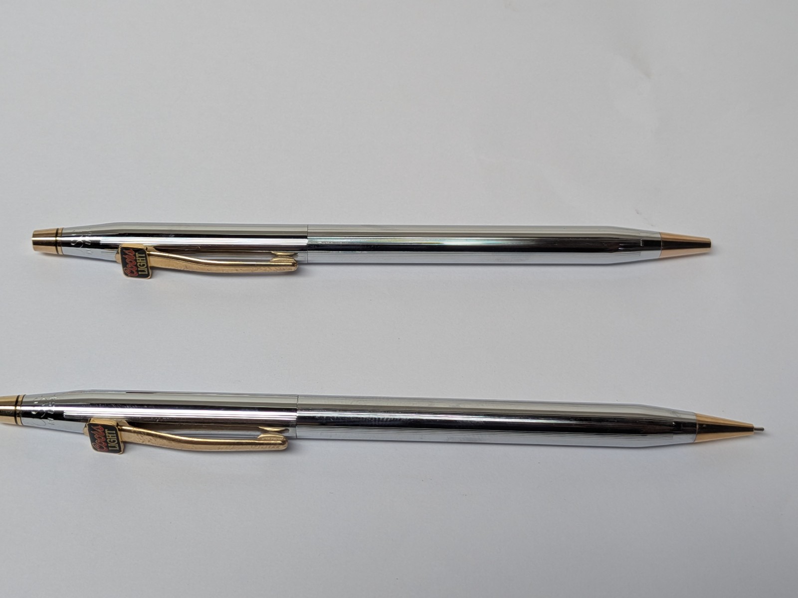 Cross COORS LIGHT Gold & Silver Tone Pen & Mechanical Pencil Set Cross COORS LIGHT Gold & Silver Tone Pen & Mechanical Pencil Set