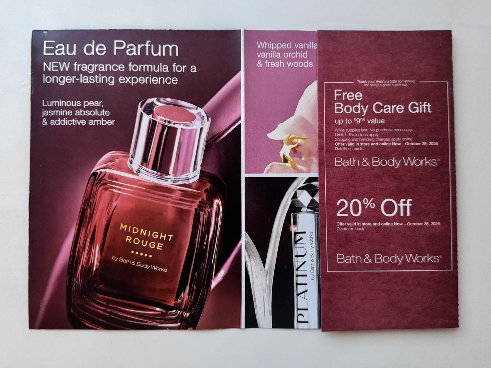 Bath & Body Works 20% off + Body Care Item Exp 10/25/2026
