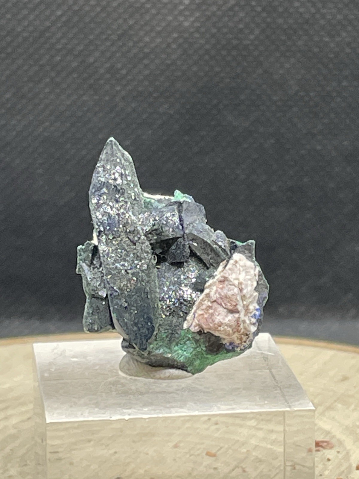 Milpillas Azurite-Malachite Specimen 8.9 | Deep Blue Crystal with Green Band