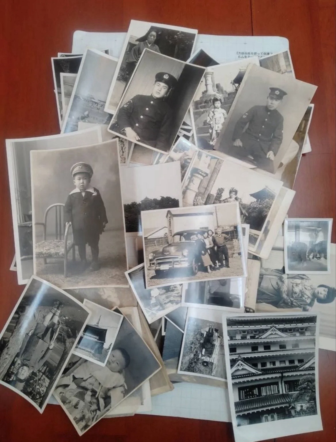 56 Vintage Japanese Black & White Photos Pre-War WWII Postwar Family Japan