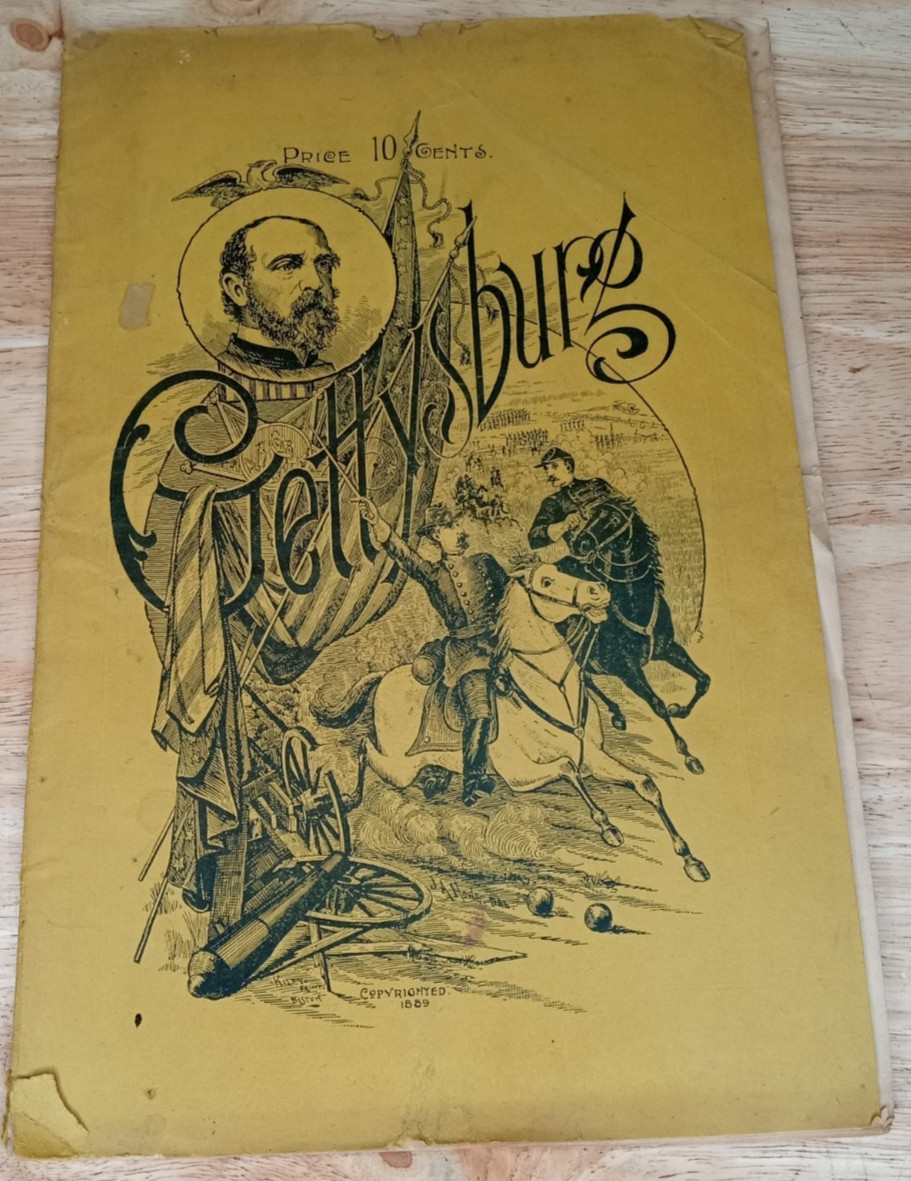 Rare 1889 Gettysburg Battlefield Illustrated Souvenir Guide Book Booklet VTG Rare 1889 Gettysburg Battlefield Illustrated Souvenir Guide Book Booklet VTG