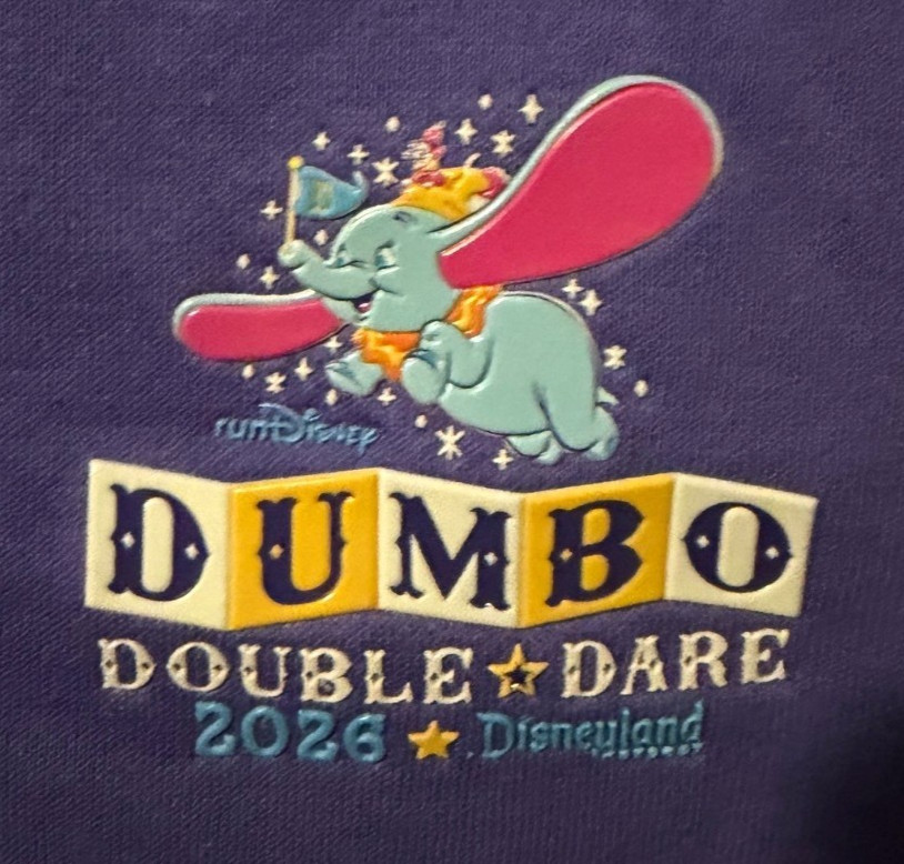 NWTRunDisney Dumbo Double Dare 70th Anniversary Disneyland Large Zip Up Jacket