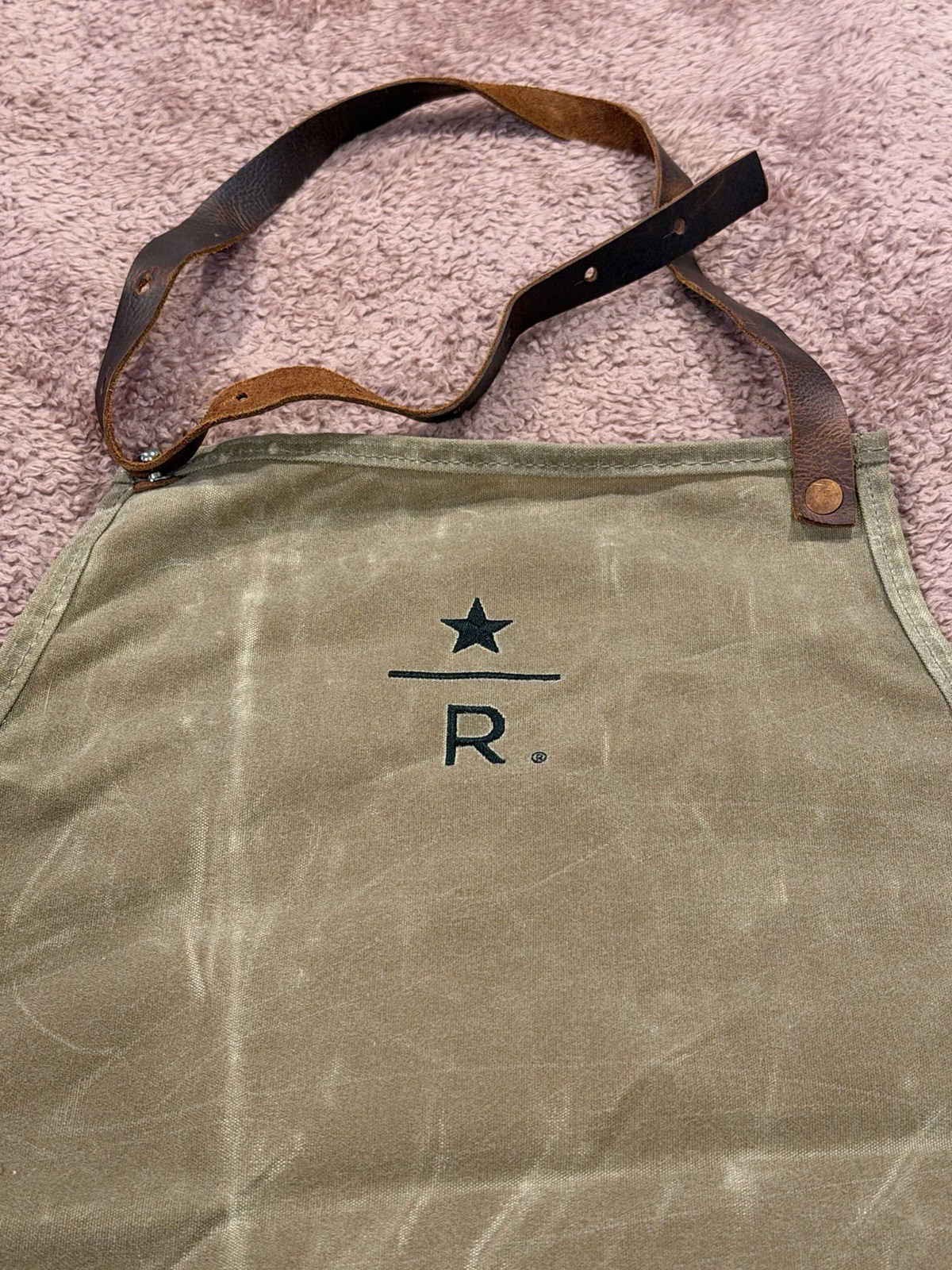 Starbucks Reserve Roastery Seattle Hard mill Apron NEW Unused Discontinued