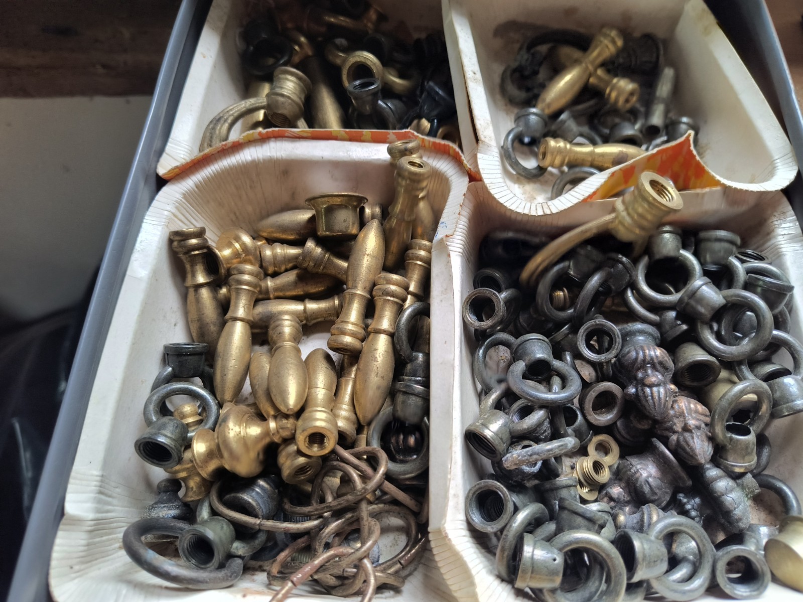 Hundreds of Finials for Lamps. Lot #13