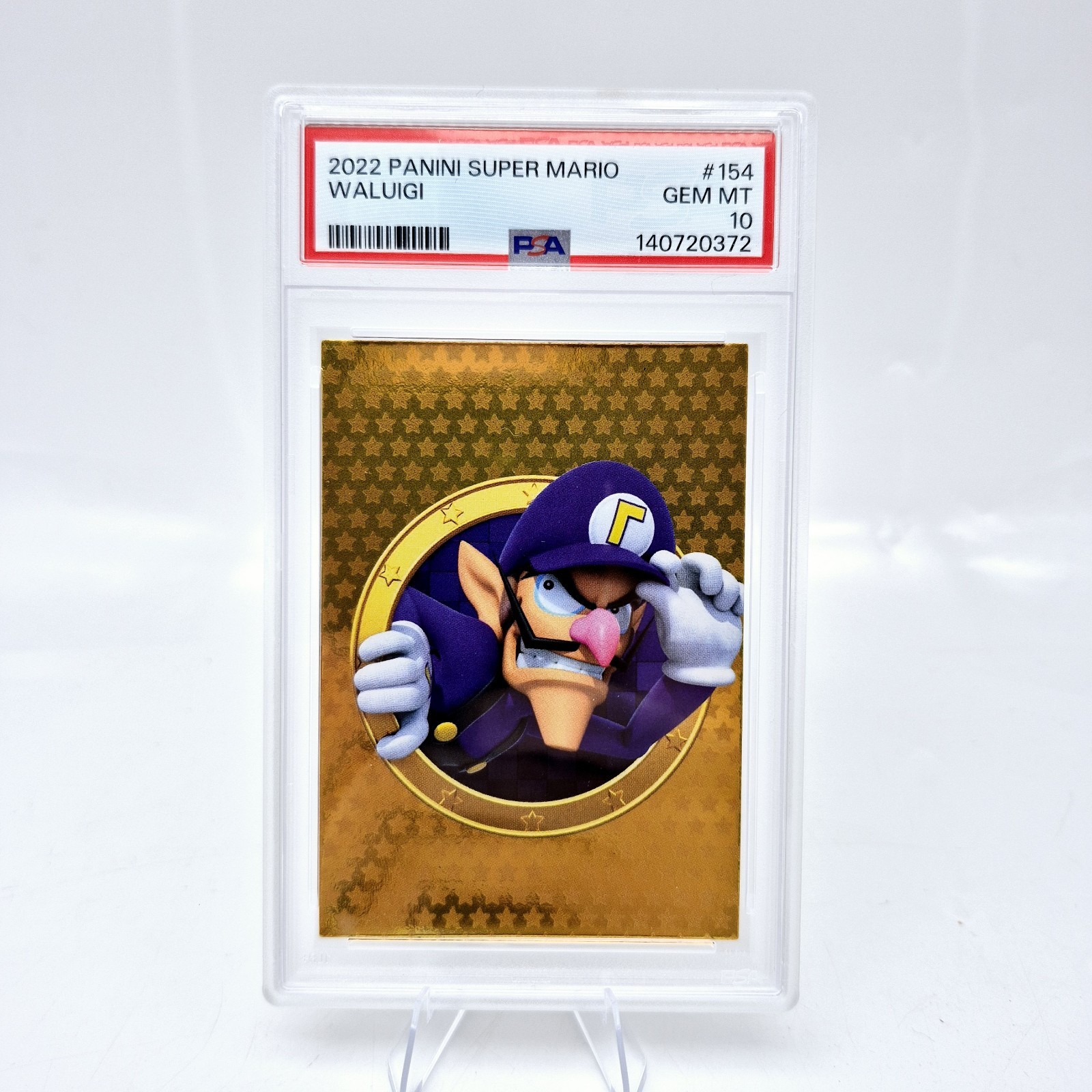2022 Panini Nintendo Super Mario Waluigi #154 PSA 10 Gold
