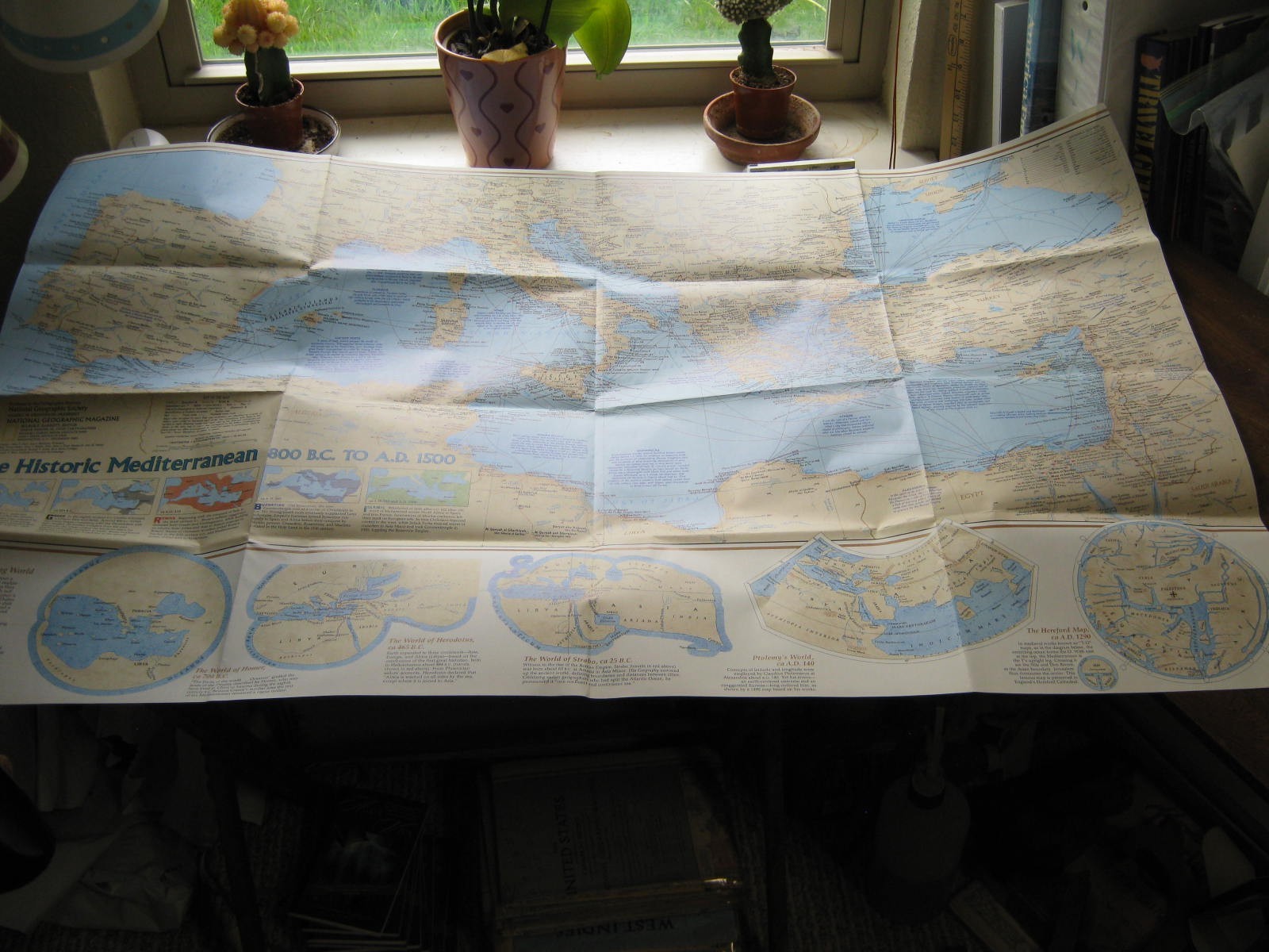 THE HISTORIC MEDITERRANEAN + THE SEAFLOOR MAP National Geographic December 1982
