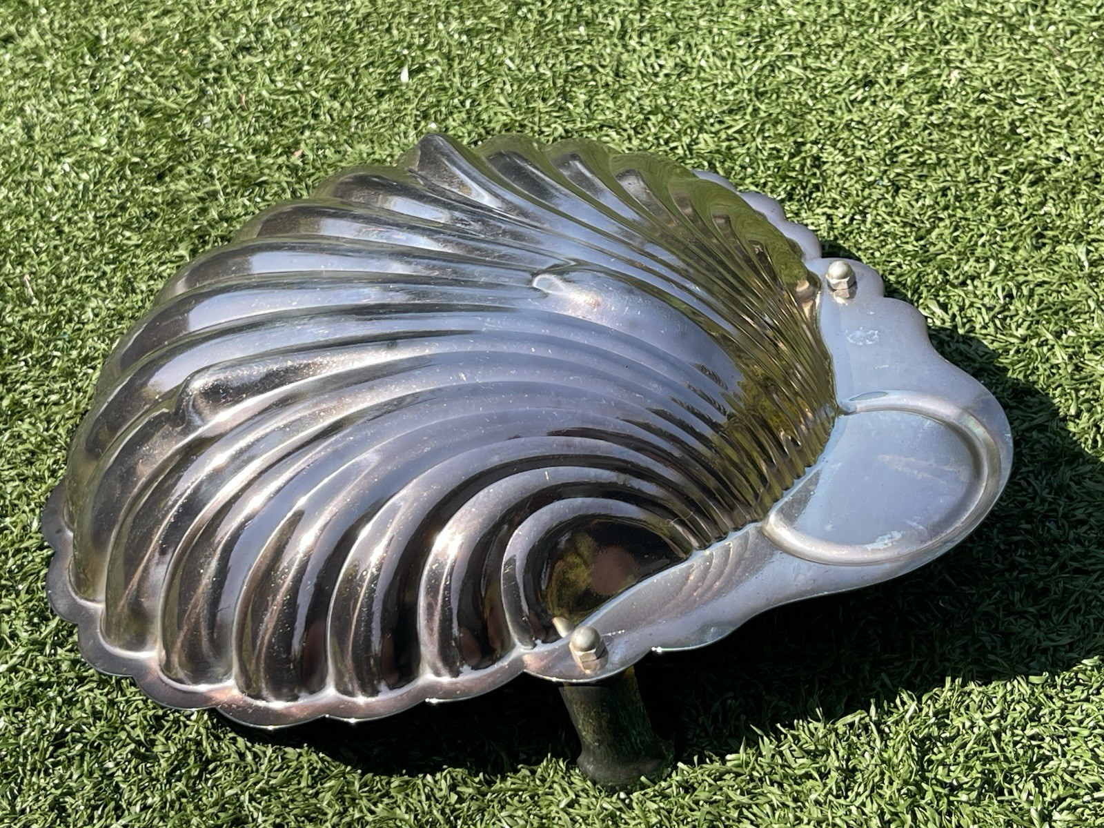 Leonard Silver Silverplate Shell Dish – 11.5” Footed Serving Bowl – 14 oz
