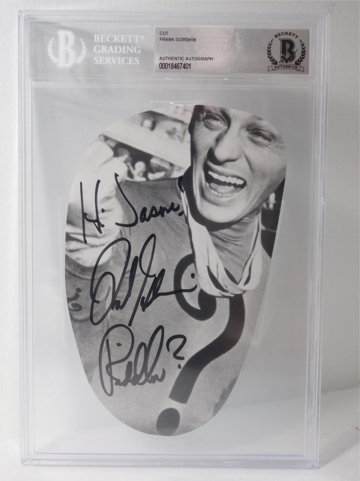 Frank Gorshin Riddler Signed Beckett Authentic Autograph Encapsulation d. 2005