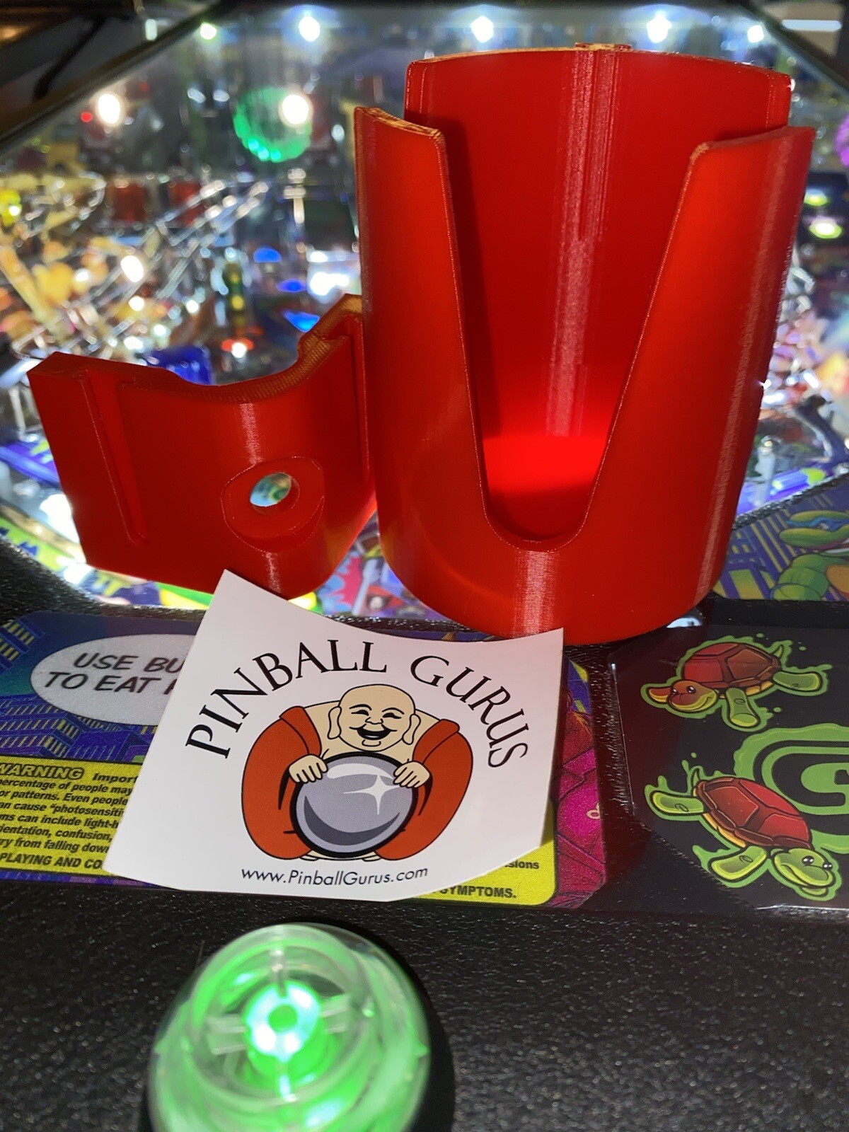 Universal Pinball Machine Drink, Cup, Pop, Soda, Beverage Holder RED Universal Pinball Machine Drink, Cup, Pop, Soda, Beverage Holder RED