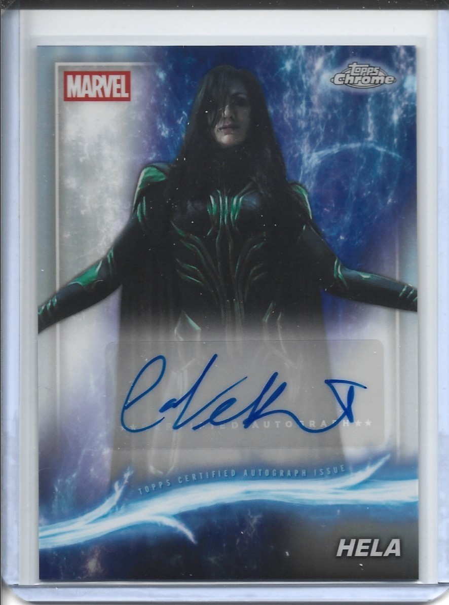  2025 Topps Chrome Marvel Studios Cate Blanchett as Hela Auto Autograph