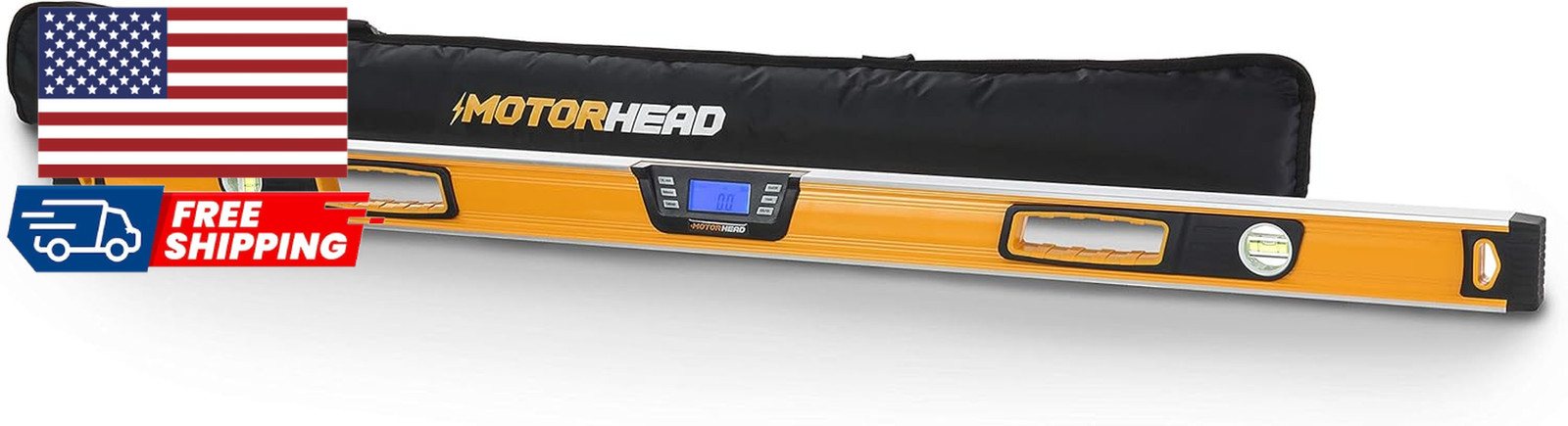 48-Inch 0°-360° SMART DIGITAL Level LCD Screen Audible Alerts Water Dust & S