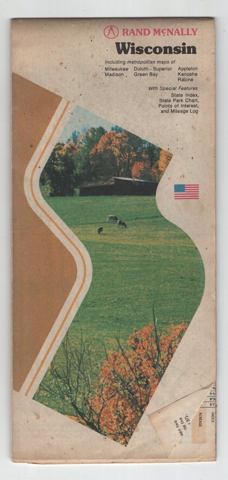 1979 Rand McNally Map of Wisconsin 1979 Rand McNally Map of Wisconsin