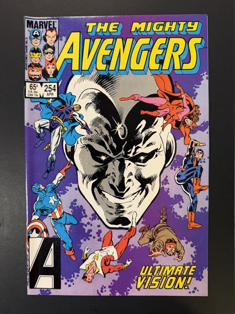 The Avengers #254 1985 Hawkeye Scarlet Witch VF/NM 9.0