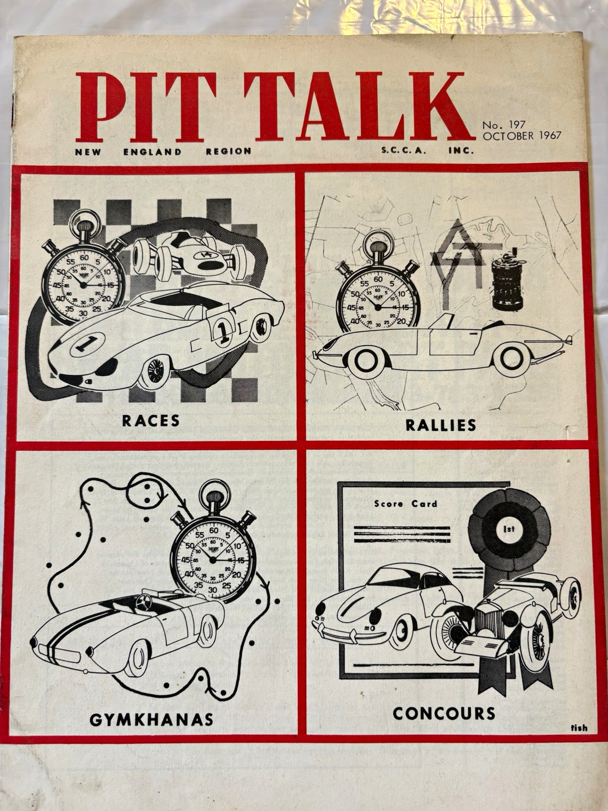 Pit Talk SCCA New England Region Magazine Lot Oct 1967-Jul 1968-Jun 1972