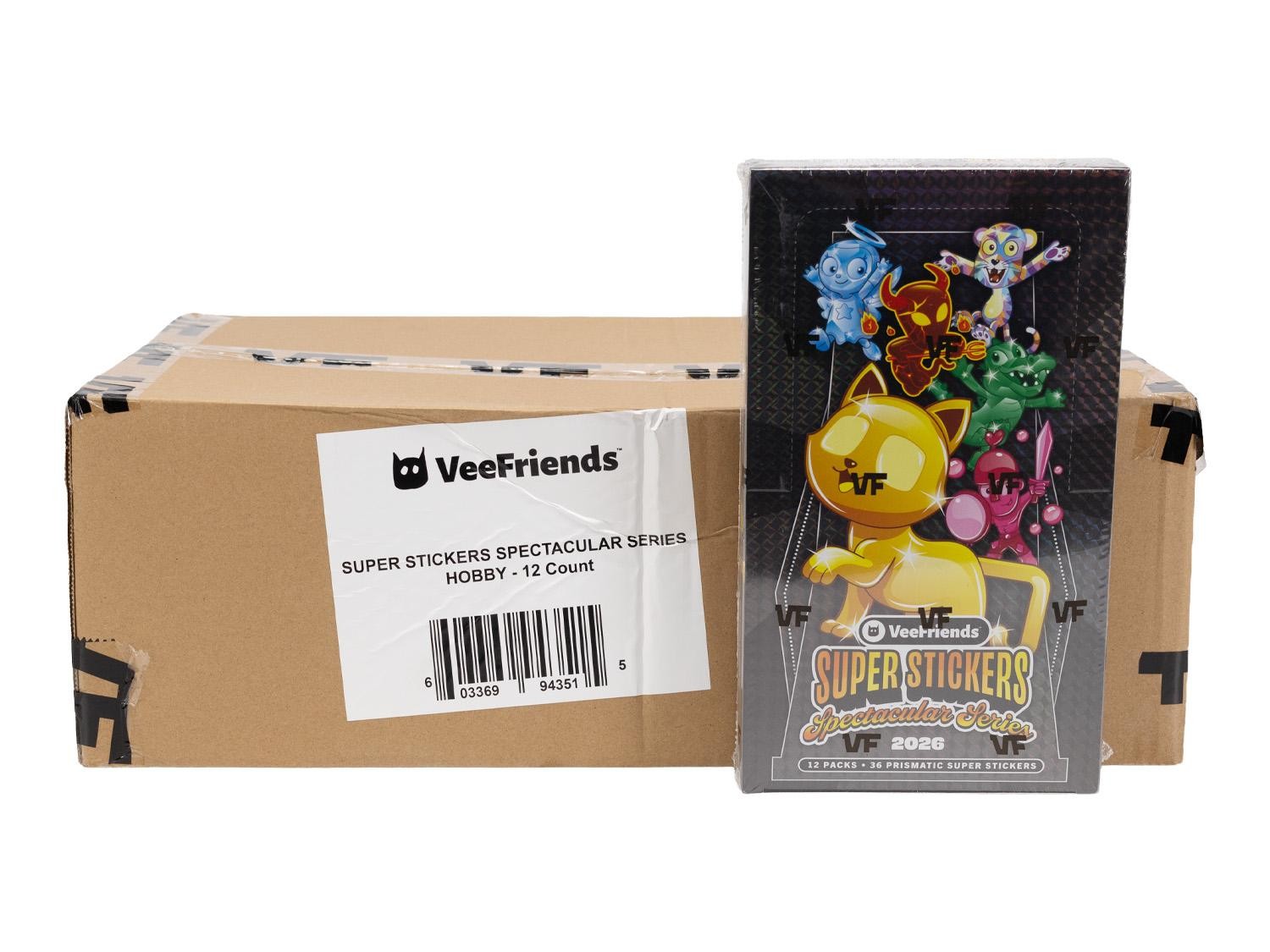 2026 VEEFRIENDS SUPER STICKERS SPECTACULAR SERIES 12-BOX CASE