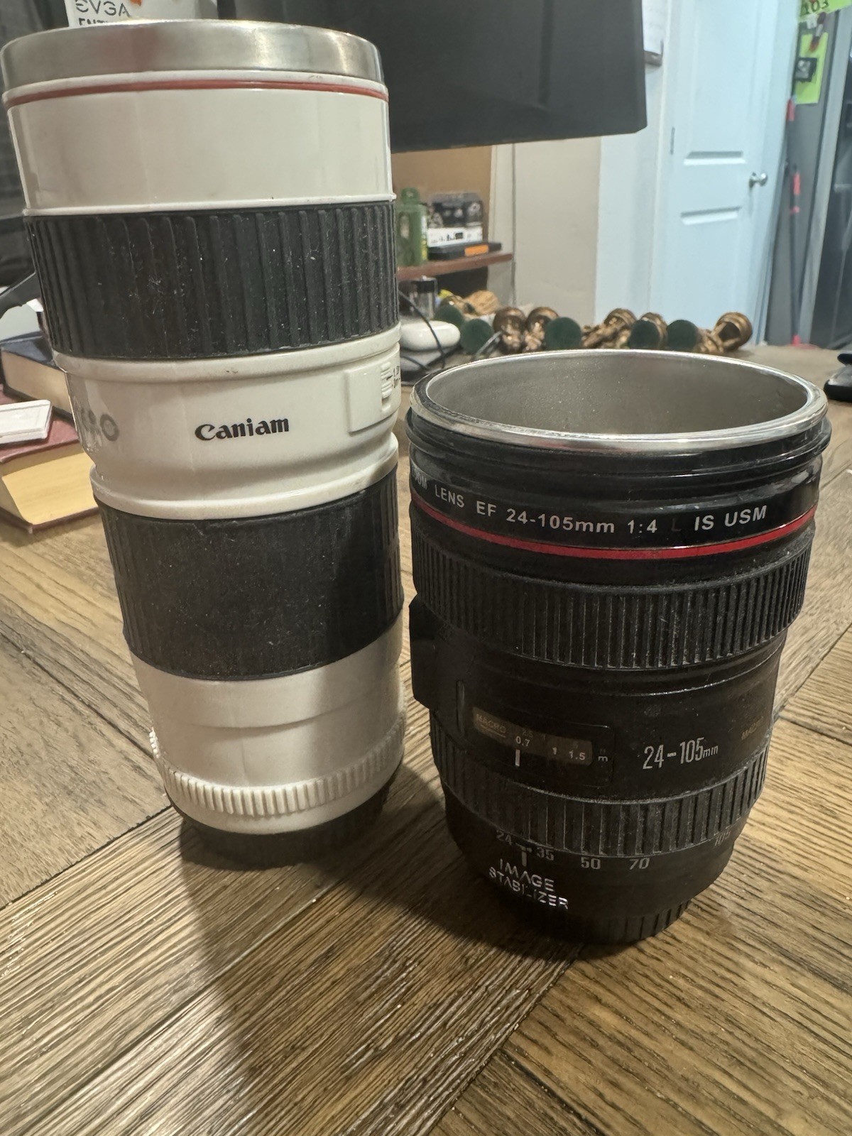 Caniam Camera Lens Travel Mug Canon Lens Style Thermos Cups