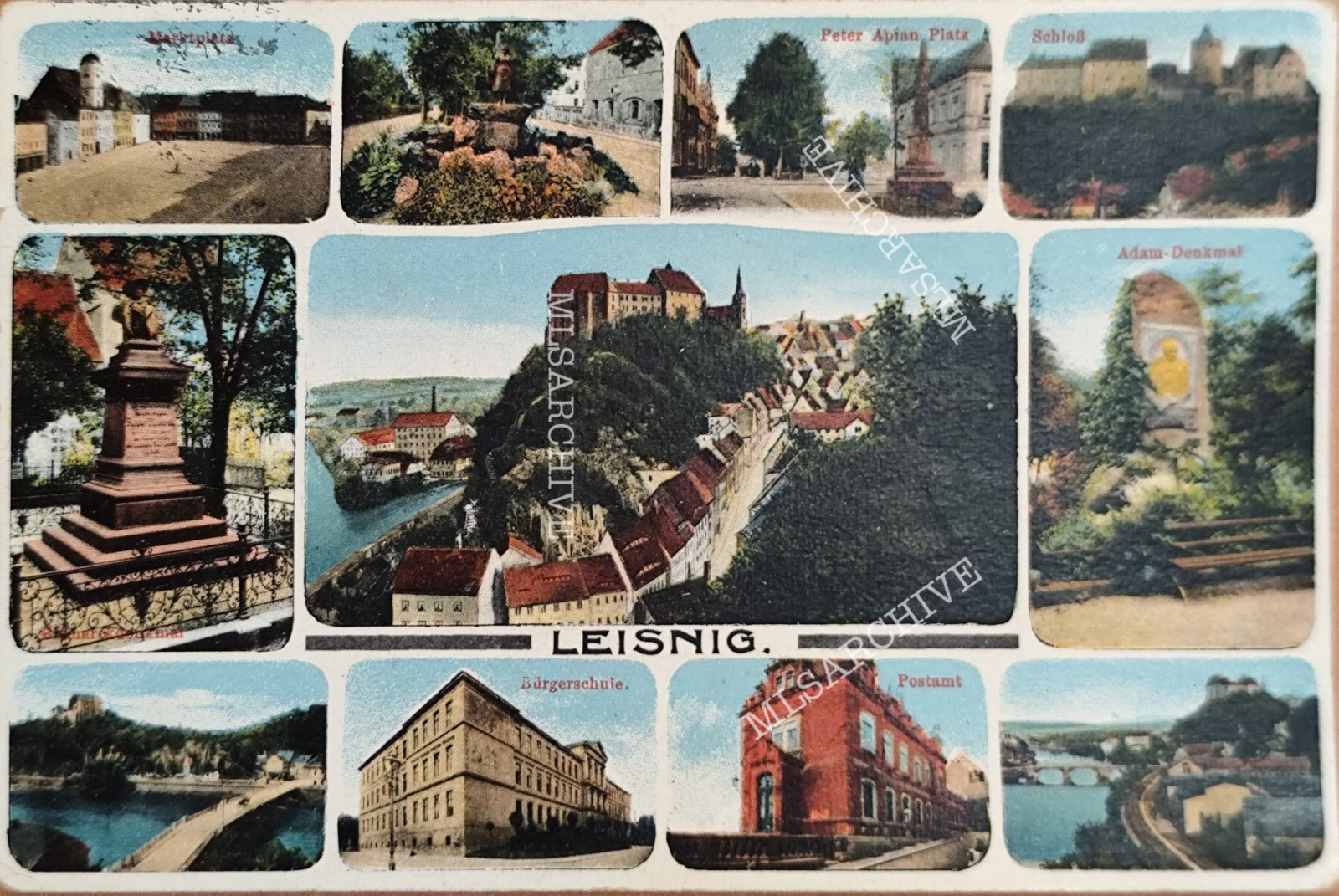 Leisnig Saxony Postcard Postcard F26