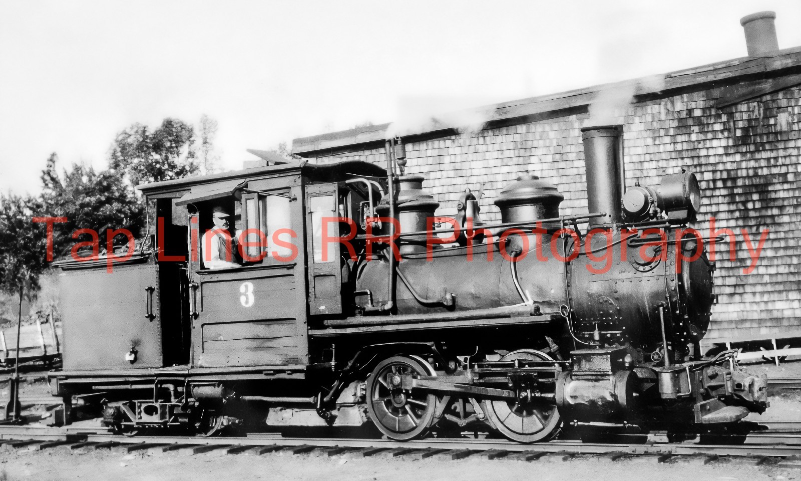 Wiscasset Waterville & Farmington 3 Wiscasset ME Shops 2' Ga - NEW 5X8 PHOTO